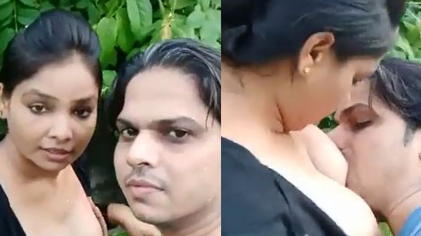 बिहारी गर्लफ्रेंड के चूची दबा के चुसत बारन