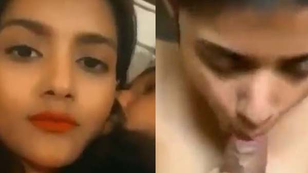 आकाश आपन गर्लफ्रेंड से लंड चुसवा देलन हs
