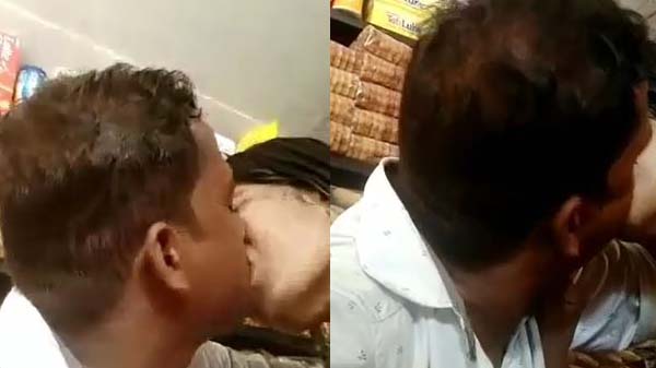 फ्री समान के लिए चुम्मा देली दूकानदार के