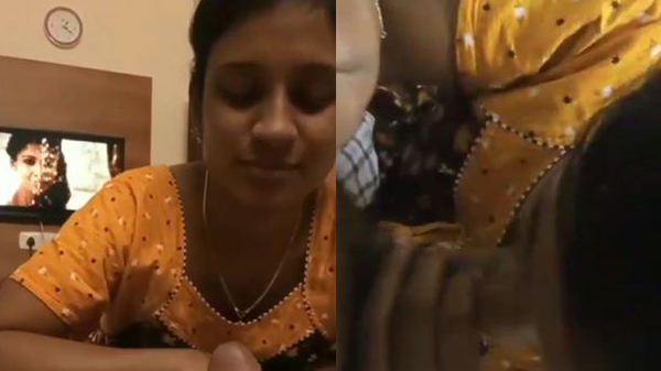 भाभी आपन बॉयफ्रेंड के देसी लंड चुसत बारी