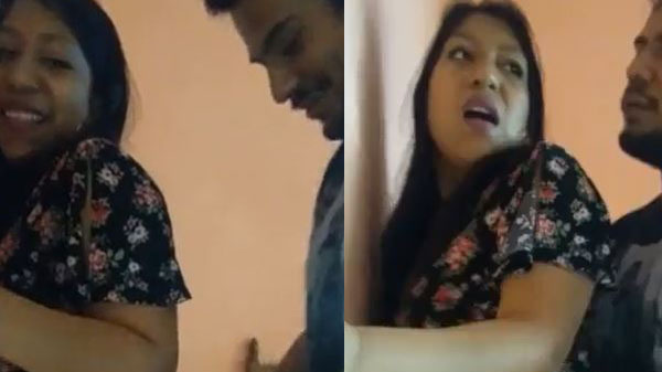 भाभी के चूत चोदाई खड़े खड़े