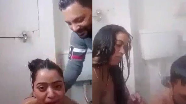 नहाते हुए भाभी देवर सेक्स करत बा