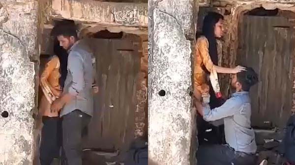 देहाती कपल आउटडोर में मस्त सेक्स करत बा