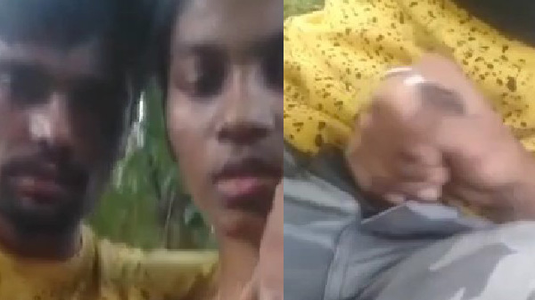 देहाती लड़की जंगल में आपन बॉयफ्रेंड के मुठ मारत बारी