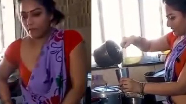 भाभी आपन पैंटी के जूस बनावत बारी