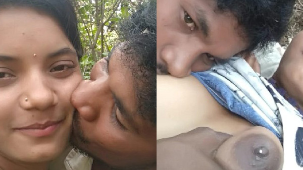 खेत में प्रेमिका के बूब्स दबा के चोदाई