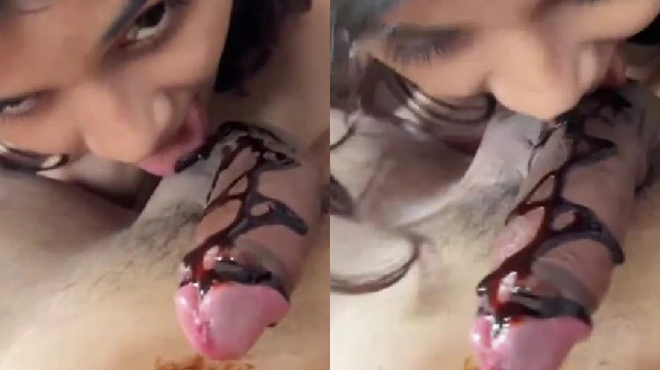 लंड पर चॉकलेट लगा के चूसे के वीडियो